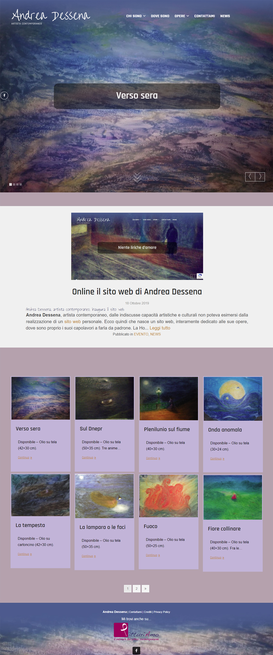 Il sito di pittura di Andrea Dessena - Homepage