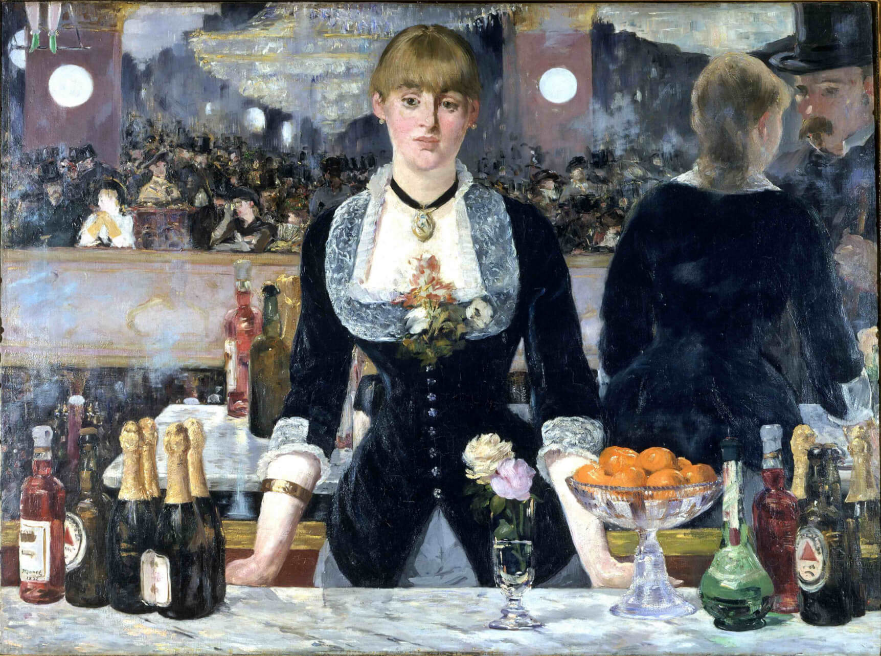 Il quadro Bar delle Folies Bergère di Edouard Manet è un 'opera d'arte di un pittore moderno.