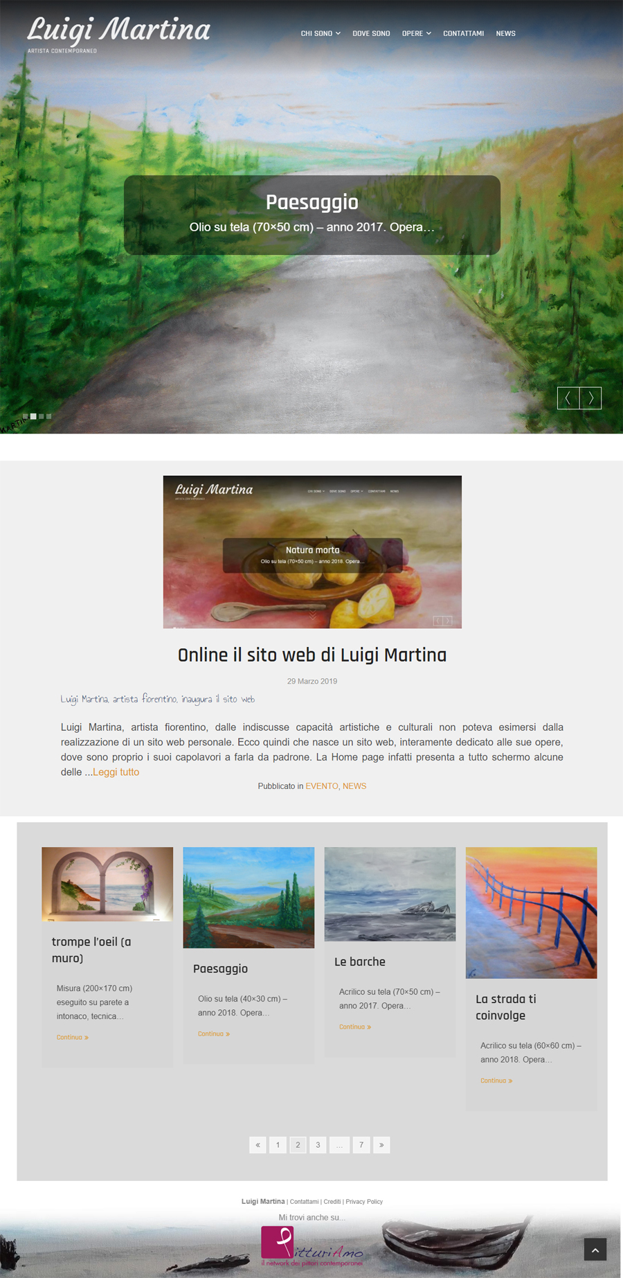 Il sito dell'artista Luigi Martina - Homepage