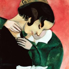 Gli amanti in rosa di Marc Chagall