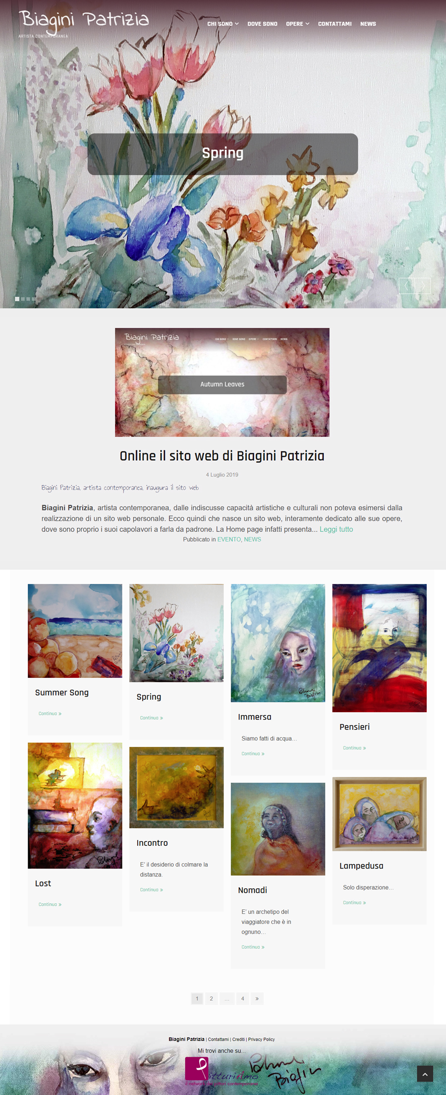 Patrizia Biagini - Il sito della pittrice è online - Homepage