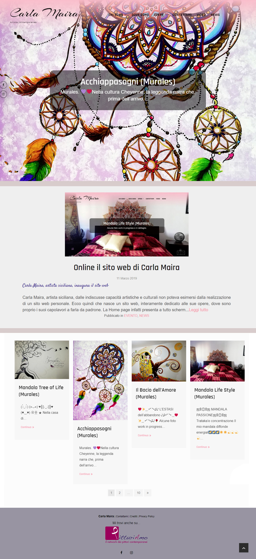 Il sito d'arte di Carla Maira - Homepage