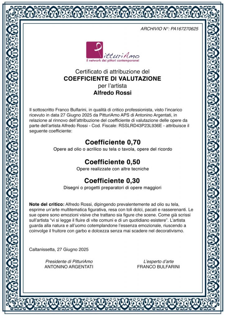 coefficiente d'artista coefficiente d'artista
