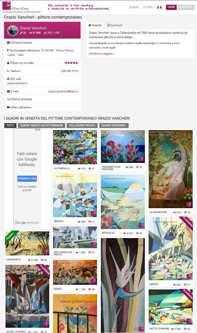 Esposizione gratuita quadri