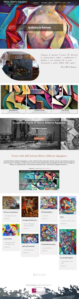 sito web d'artista di Mario Alberto Agugiaro