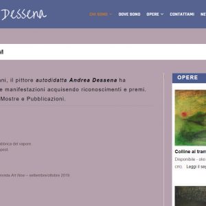 Il sito di pittura di Andrea Dessena - Curriculum