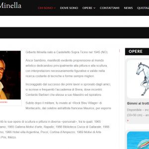 Il sito del pittore Gilberto Minella - Biografia