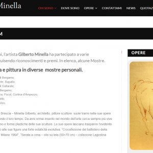 Il sito del pittore Gilberto Minella - Curriculum