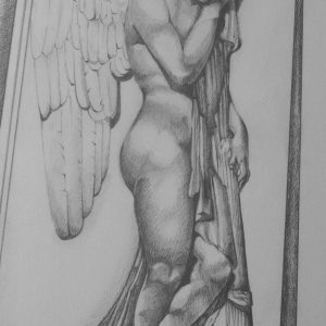 Angelo di Canova, 30x42cm, matita su cartoncino