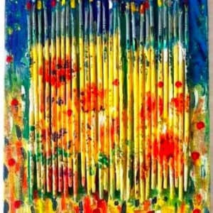 Brushes on canvas - 20x24cm - Olio e acrilico su tela