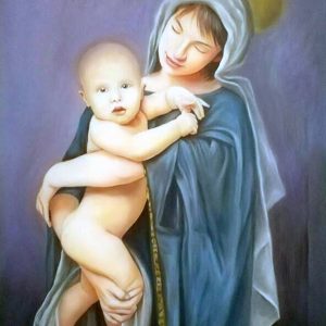 Madonna con Bambino #1 - Olio su tela - 80x60cm