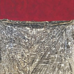 Rosso Pompei - Tecnica mista su tela - 50x60cm