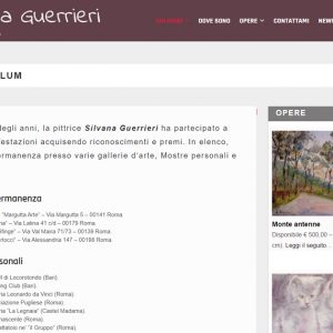 Il sito d’artista di Silvana Guerrieri - Curriculum
