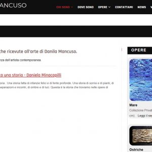 Il sito d'arte di Danila Mancuso - Critiche