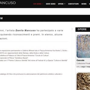 Il sito d'arte di Danila Mancuso - Curriculum