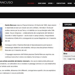Il sito d'arte di Danila Mancuso - Biografia