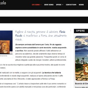 Il sito web d'artista di Flavia Piccolo - Biografia
