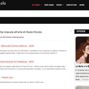 Il sito web d'artista di Flavia Piccolo - Critiche