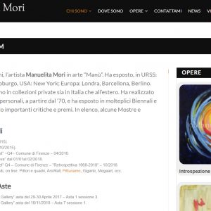 Il sito d'arte personale di Manuelita Mori - Curriculum