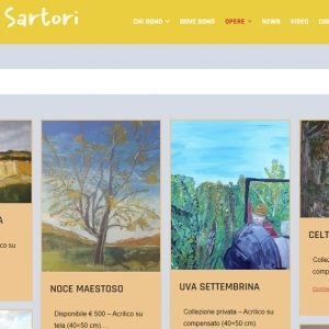 Il sito personale dell'artista Sabina Sartori - Opere