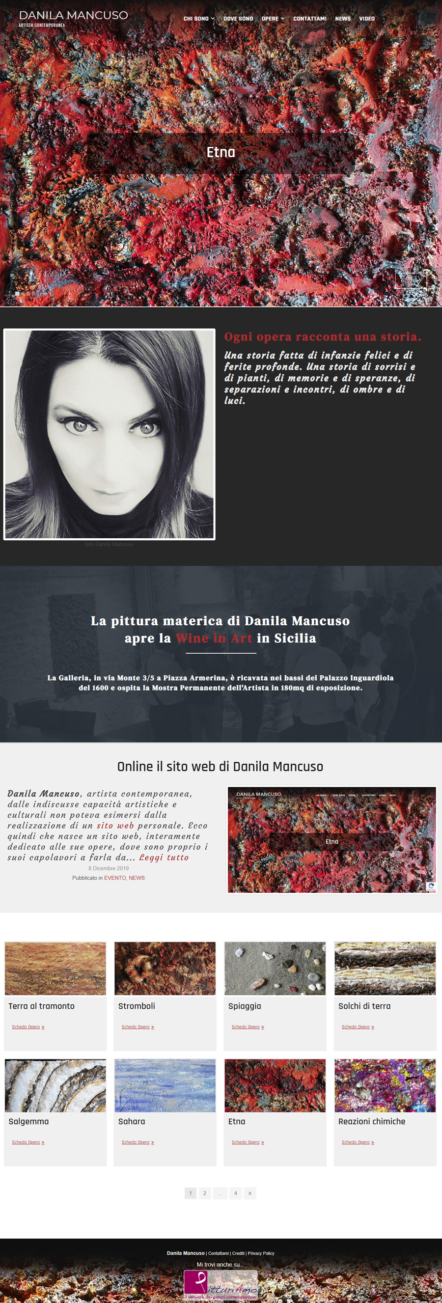 Il sito d'arte di Danila Mancuso - Homepage